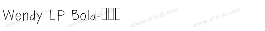 Wendy LP Bold字体转换